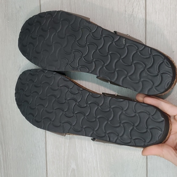 Naot Womens Ashley Copper Leather Strap Wedge Sandals shoes sz 42/11 - Picture 12 of 14